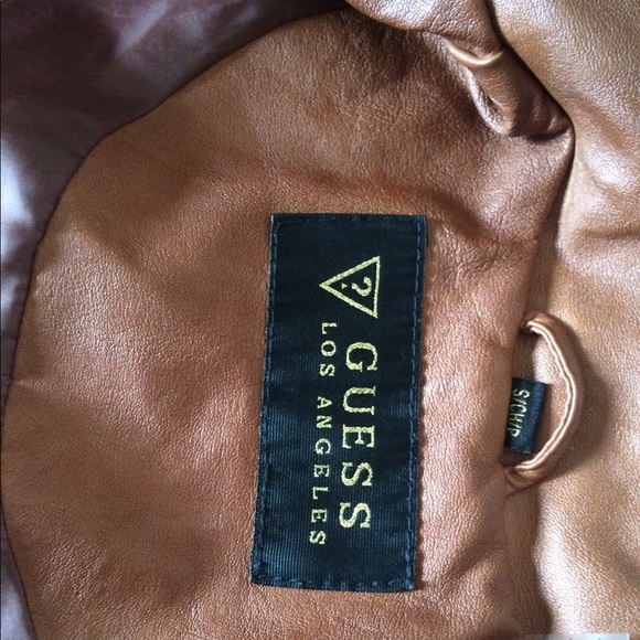 Guess Jacket fitted, brown, faux leather - Picture 2 of 5